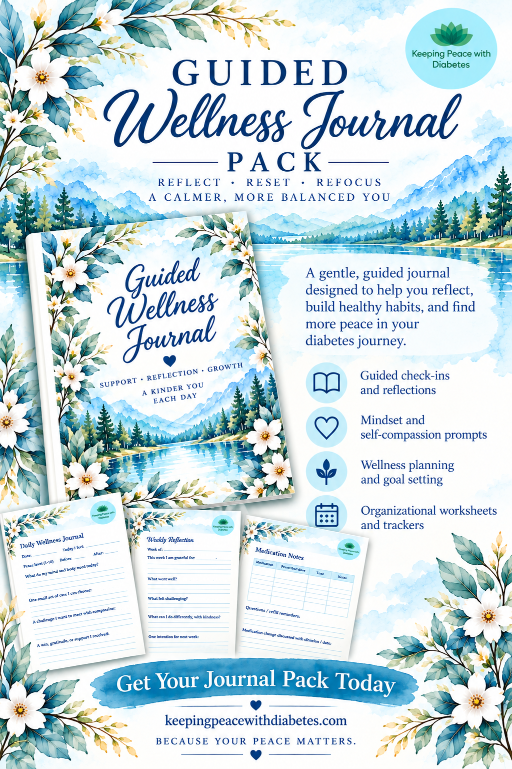 Guided Wellness Digital Journal Pack